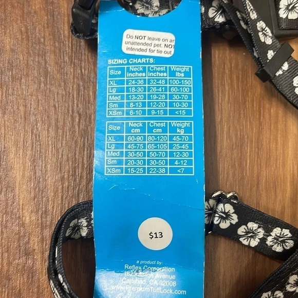 Tuff Lock Fully Adjustable Harness Zebra Print Size Large Made in USA - Picture 4 of 4